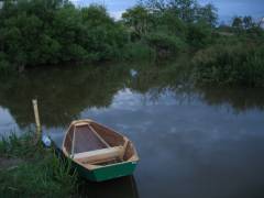 Tied up via the bailer at the Island Block Road boat ramp