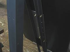 Rear seat plate, rear view