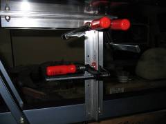Vertical seat supports