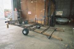 Trailer, ungalvanised frame