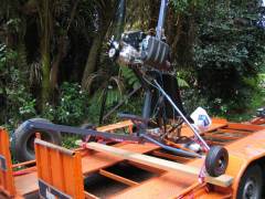 Aircraft wider than trailer