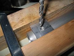 Drilling the axle struts